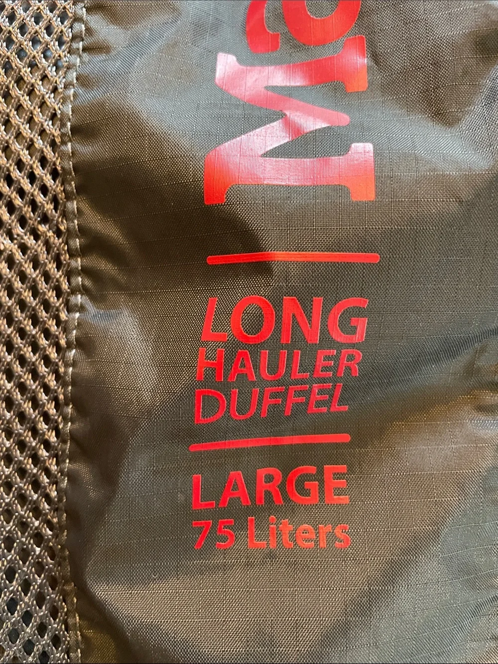 Marmot Black Drawstring Duffel Sack with Red Logo 7.75 Liters - Long Haul Duffel